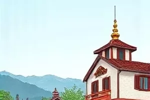 《春日交换日记》封面,两张课桌之间传递的笔记本